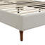 Structure de lit plateforme en chenille avec tête de lit en forme de vague et sans sommier-972329724
