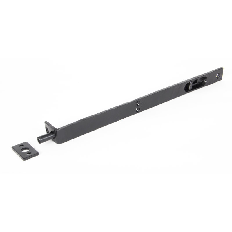 Flush Slide Door Bolt, Black