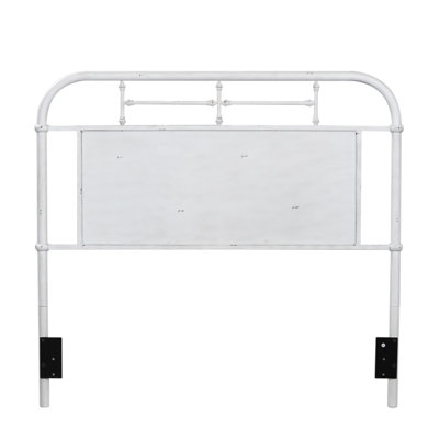 Edmund Open-Frame Metal Headboard with Center Panel