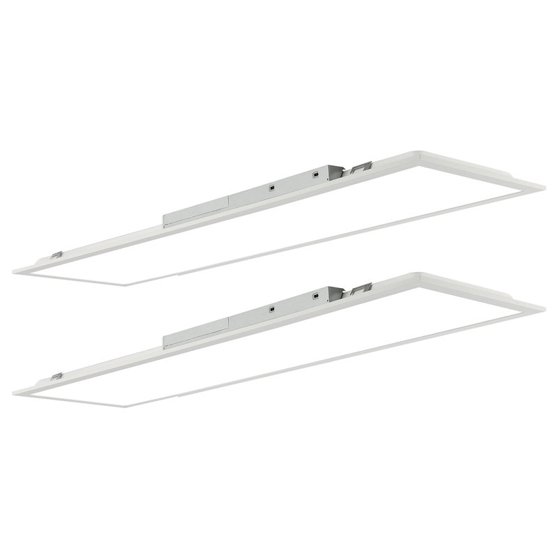 Dimmable Rectangle Flat Panel Ceiling Light, 1.4" H x 47.8" W x 11.9" D