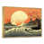 Toile avec cadre flottant or