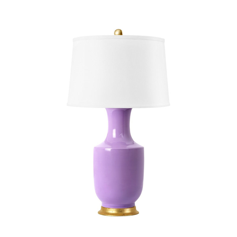 Thalia Table Lamp, Gold/Lilac