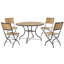 Cecilija Acacia Patio Dining Set with