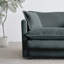 Chaise d'appoint (2 pièces), revêtement en chenille grise, bois massif, fauteuils de salon confortables avec coussin 2, structure en bois massif, taie décorative confortable