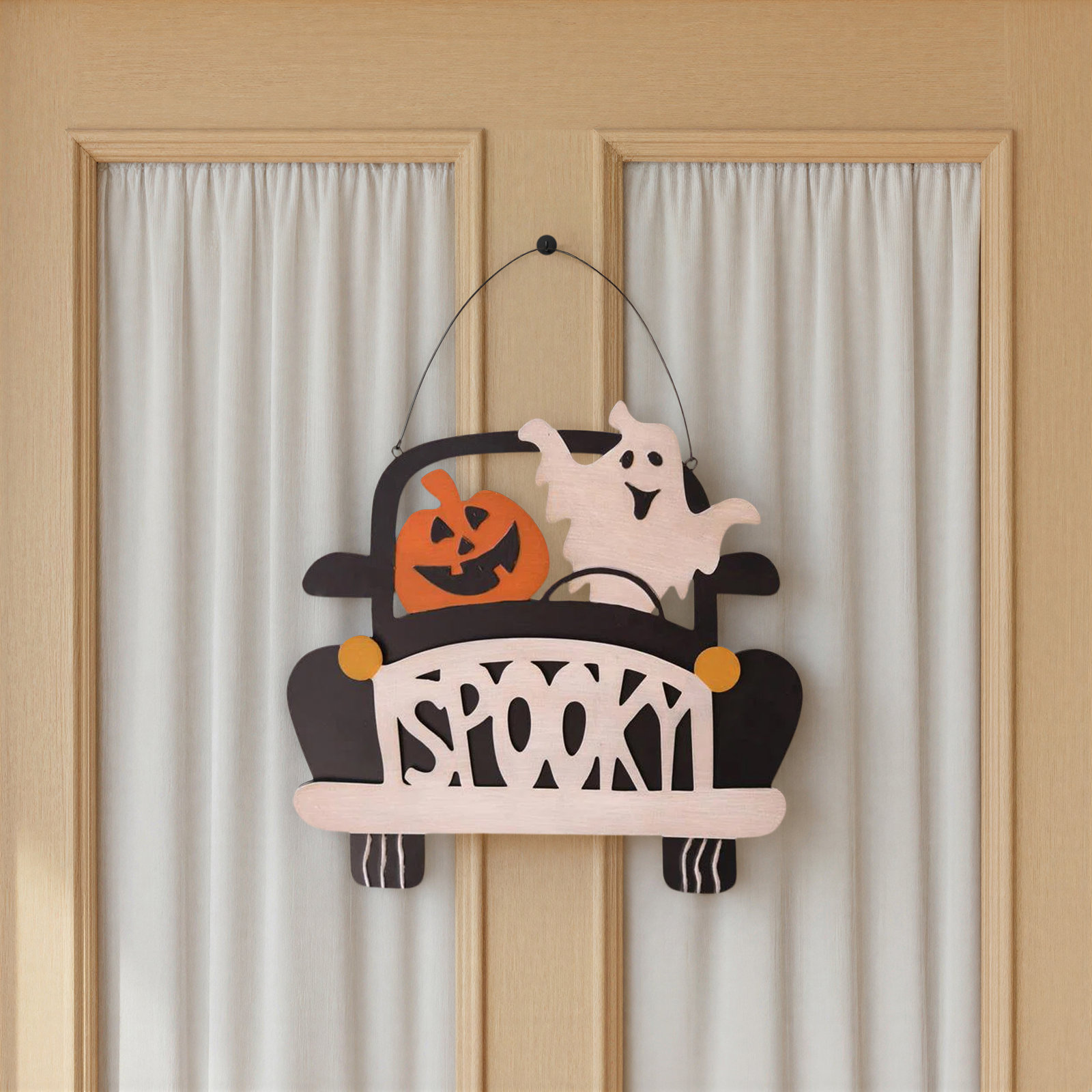 HALLOWEEN SPOOKY DOOR SIGN
