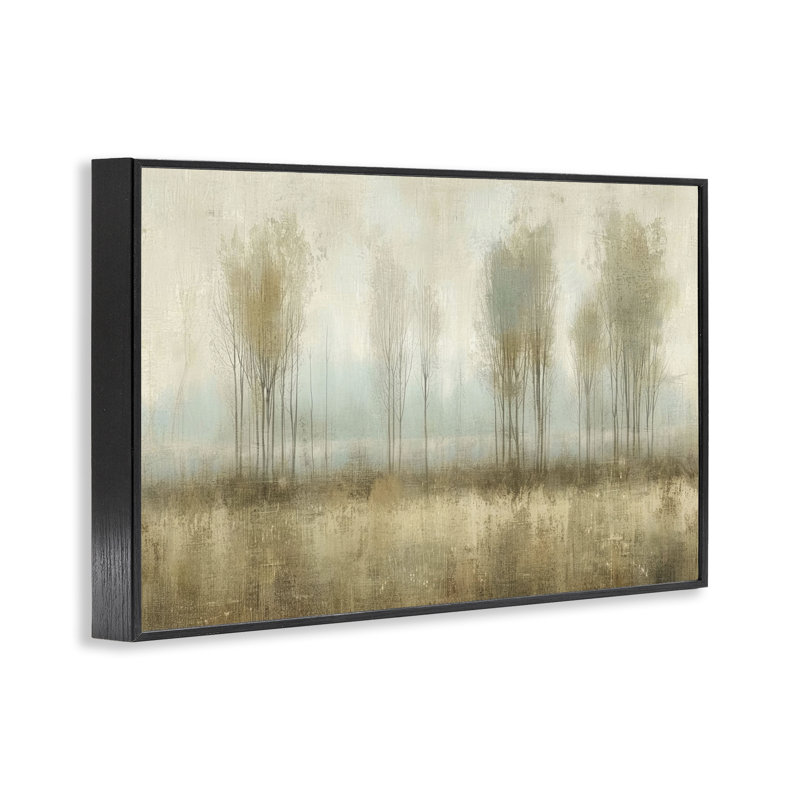  «Mute Forest View», art de la giclée encadrée par LSR Design Studio, H 12 po x l 18 po, Giclée encadrée noir minuit