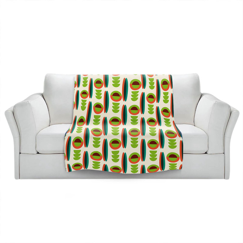 Couverture Mid-Century Lima, 51 po x 60 po, Fève de lima