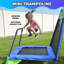 Ensemble de balançoire en métal avec soucoupe, trampoline et garantie à vie Mountain View Sportspower