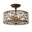 Plafonnier semi-encastré avec ornements en cristal Sigyn-1935712512