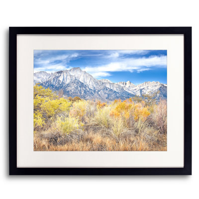 Bruce Heinemann " Autumn Grasses And Sierra Nevada Mts " by Bruce Heinemann