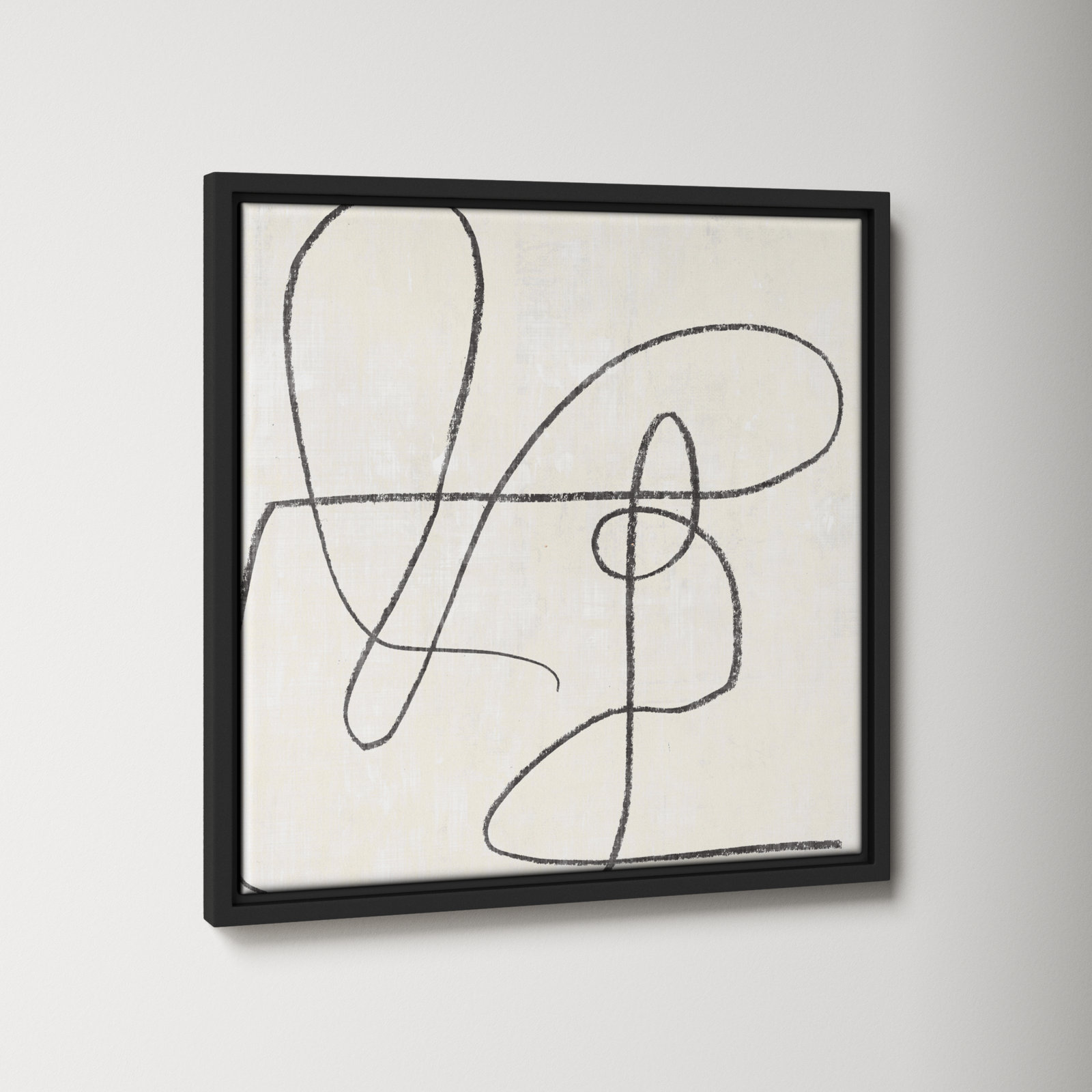 Juxtaposing, 31.5" H x 31.5" W, Black