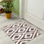 Ensemble de 2 tapis d'intérieur gris / blanc Sofihas-717227755