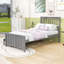 Lit plateforme simple en bois avec tiroirs de rangement et tête de lit-1610873914