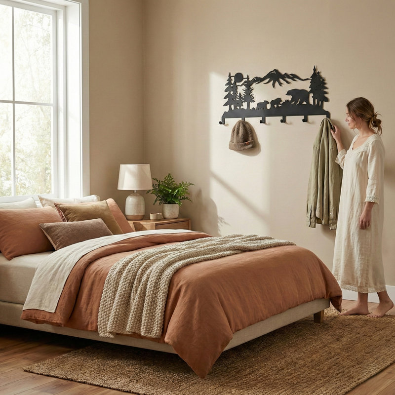 Bear Family Animal Themed Wall Mounted Ihssan