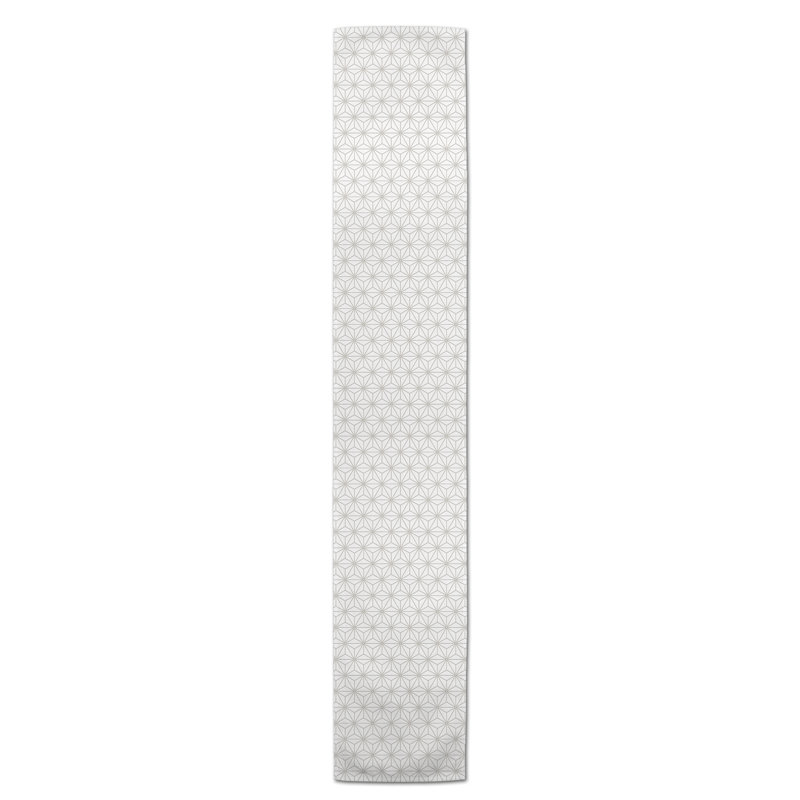 Chemin de table Hovig Geo, Kaki, 90 po x 16 po, Geometric 1