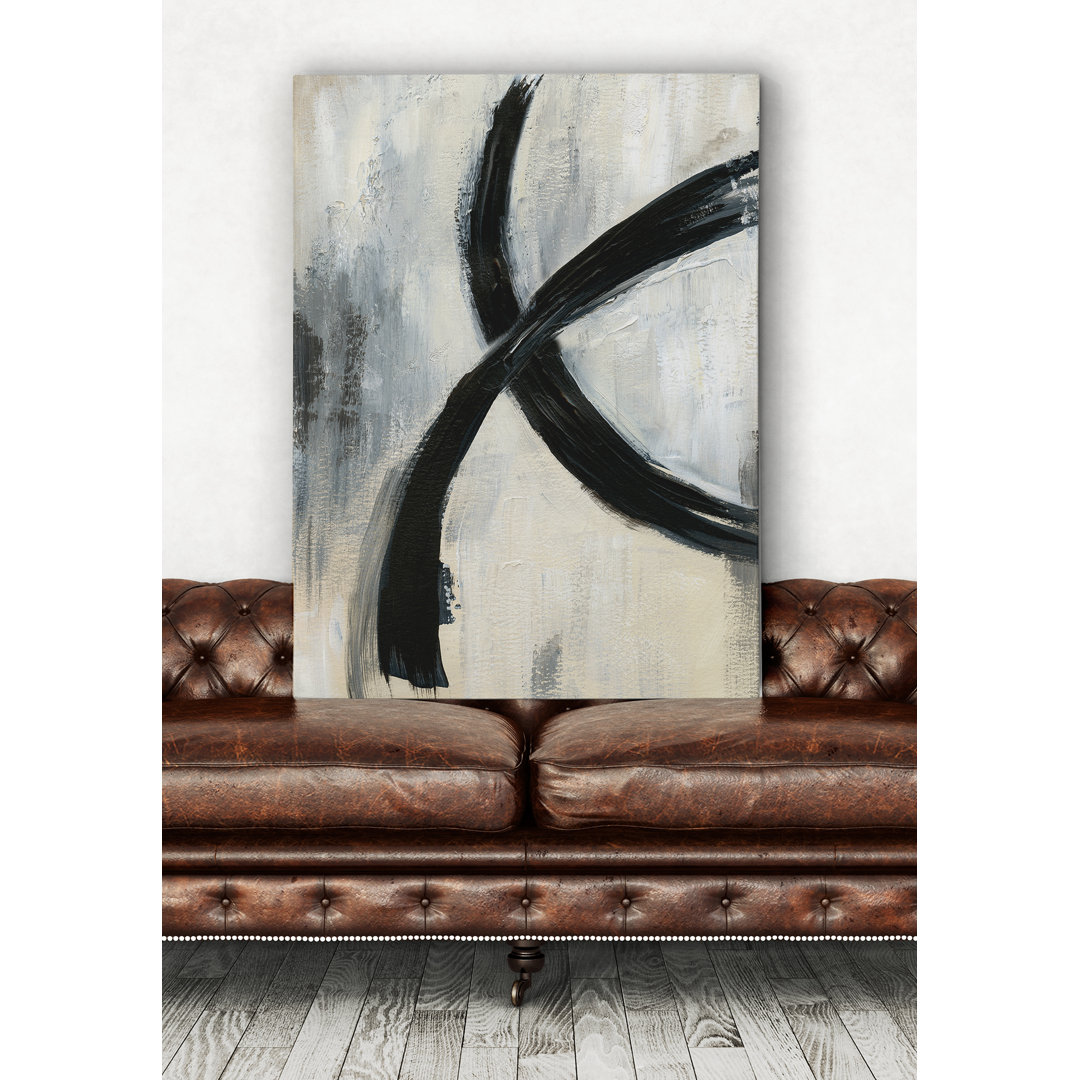 'Abstract Rings I' Wrapped Canvas Print on Canvas Wrought Studio™