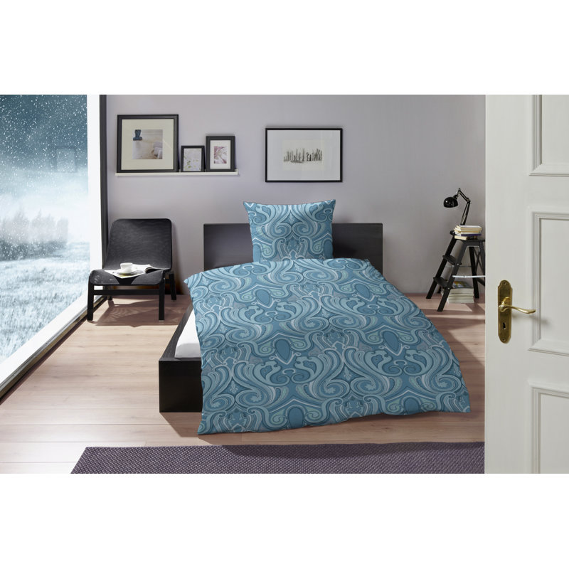 Liller Cotton 91 TC Duvet Cover Set, Single - 1 Pillowcase (80 x 80 cm), Green