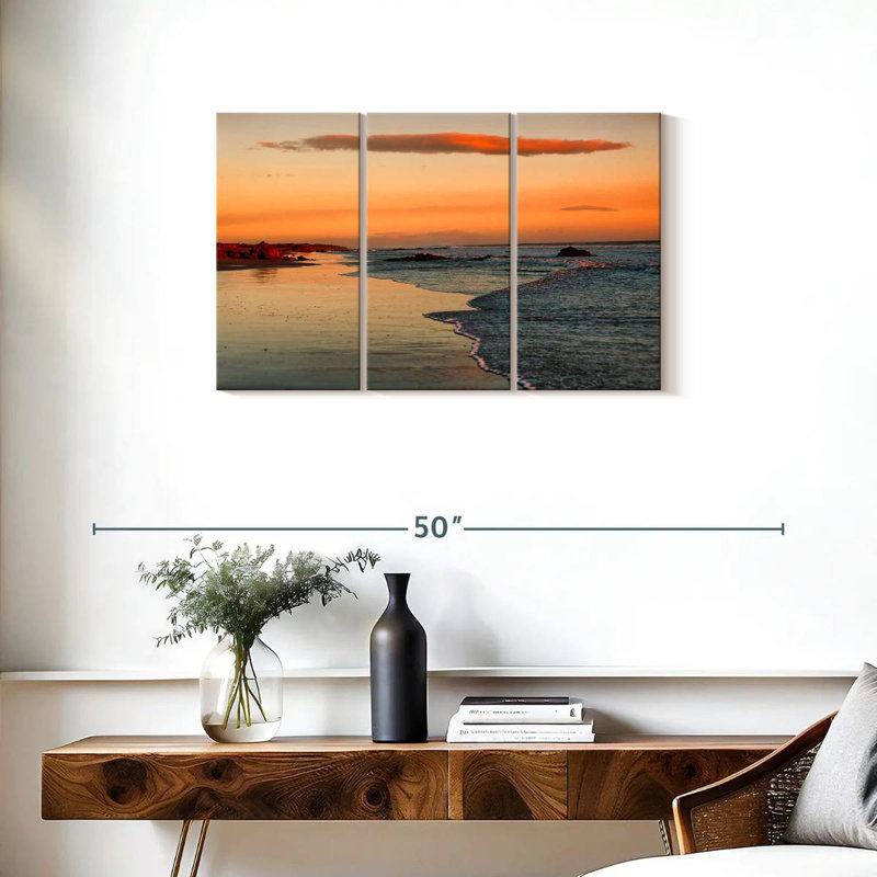 Gillard Leon Beach Sunset, H 20 po x l 33 po