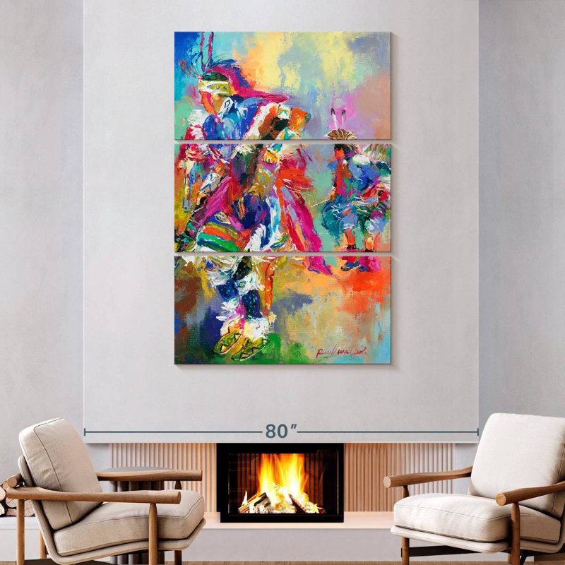Pow Wow, 74" H x 48" W