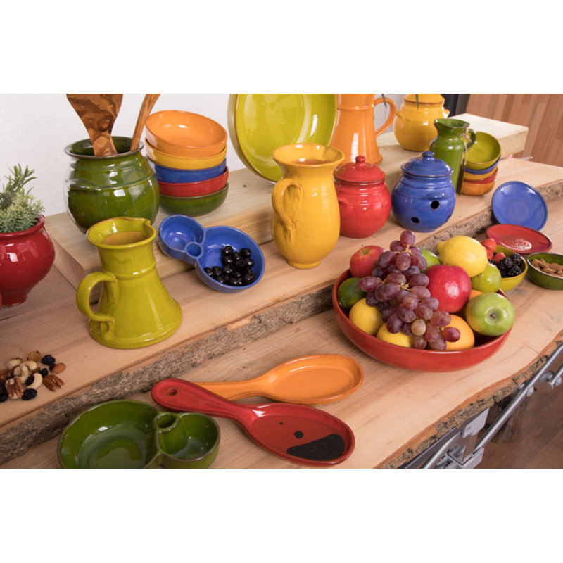 Latitude Vive Cateluta Ceramic Serving Bowl, Red