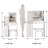 Small Size Left Bedside Cabinet Vanity Table And Cushioned Stool