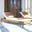 Chaise longue d'extérieur en acacia Ruark-824726502