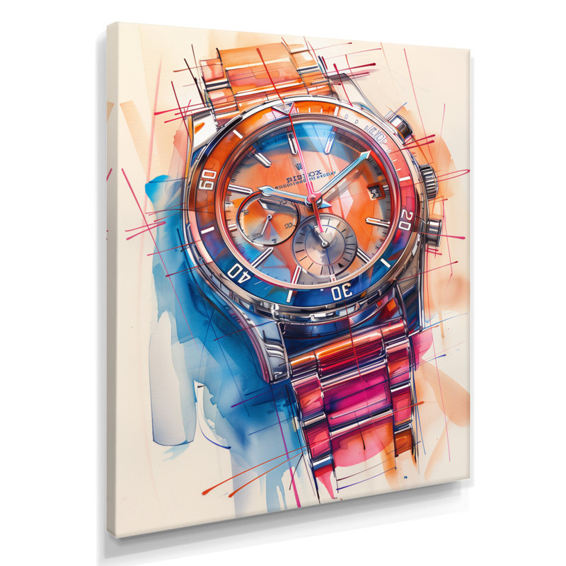 Schroeder - Décoration murale montres, H 24 po x l 32 po, Toile tendue