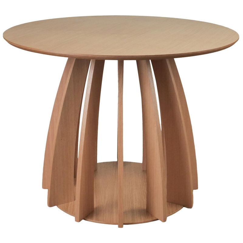 Diciffy round table 100 cm veneer, Beige