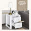 48cm W Particle Board / Chipboard Bedside Table-552937597