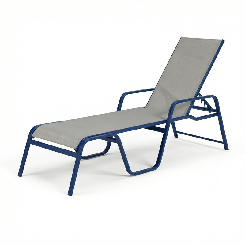 Chaise, Dove Gray Sling/Midnight