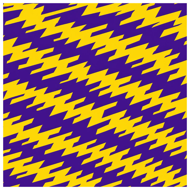 Couvertures zigzag jaunes et mauves, L 60 po x H 80 po