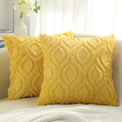 Coussins décoratifs 20X20, housses de coussins moelleux pour la maison, ensemble de 2
