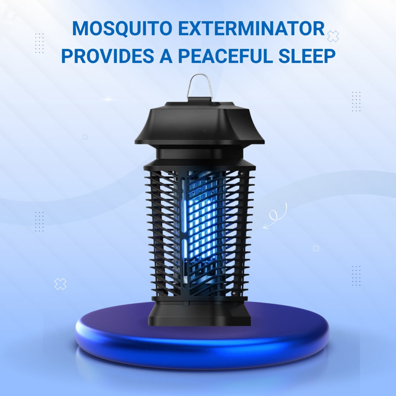 Devogue Electric Uv Bug Zapper - tueur d'insectes noir pour une utilisation intérieure / extérieure