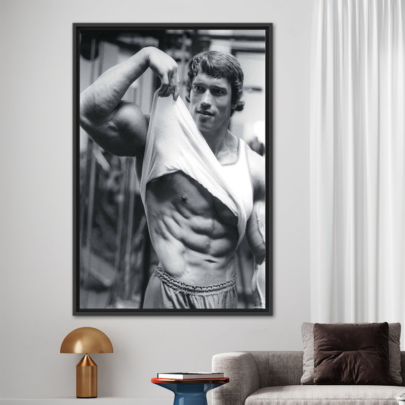 Print on Canvas, 70 cm H x 100 cm W, Black Floater Framed