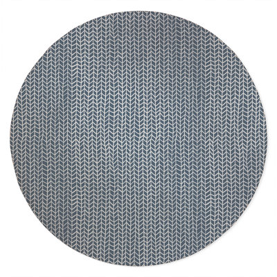 Chevron Feather Non-Slip Outdoor Rug