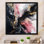 «Black Gold Marble Splash III», reproductions d'art mural en marbre abstrait
