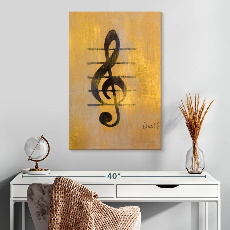 Abarca Treble Clef, 30" H x 20" W