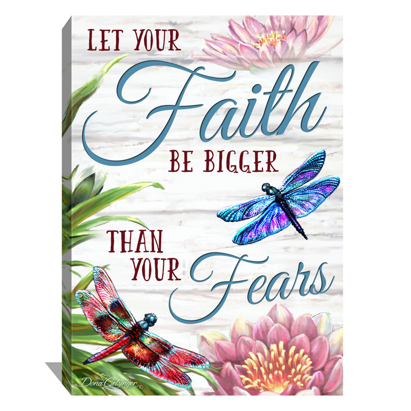 Art mural sur toile Faith Over Fear