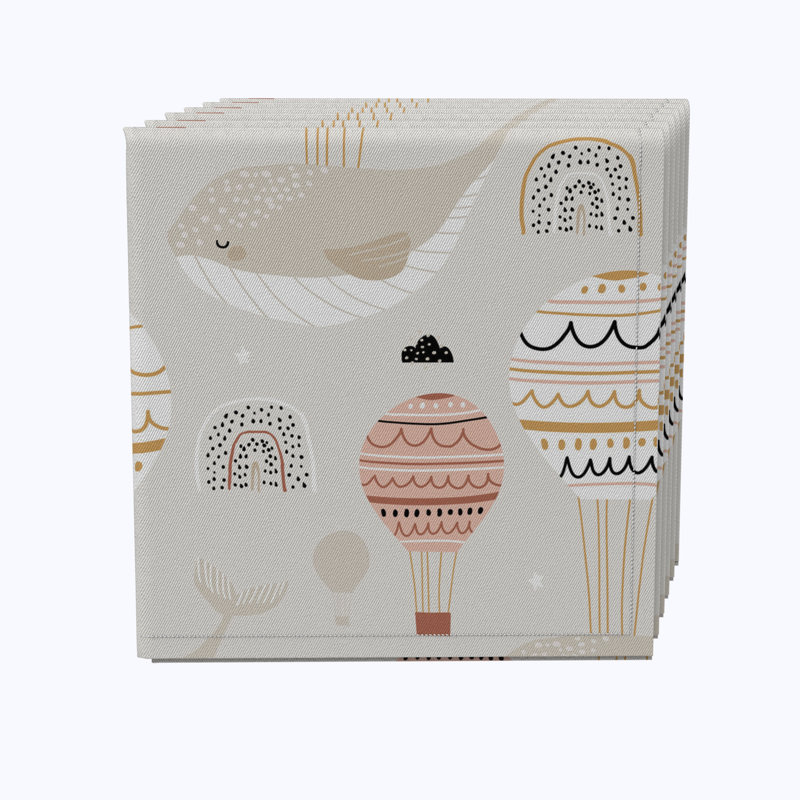 100% Cotton No Pattern Square Napkin