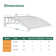 Polycarbonate Window Awning, Patio Canopy