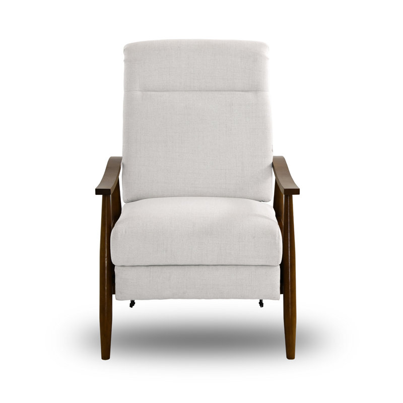 Fauteuil inclinable réglable, Beige Cotton Blend