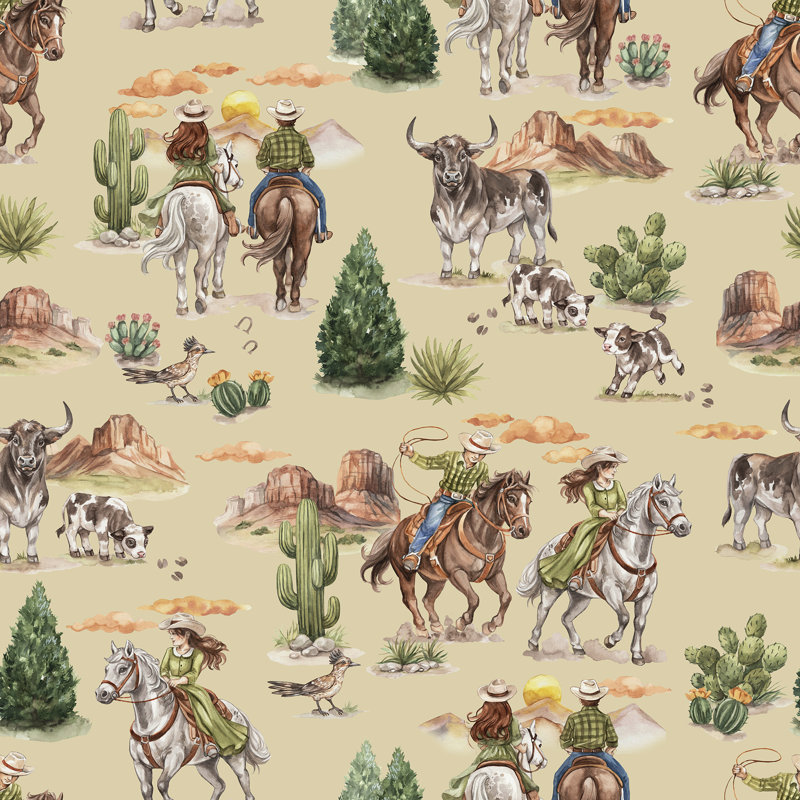 Papier peint adhésif Cowboy Western