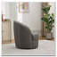 Fauteuil d'appoint pivotant en cuir-815694