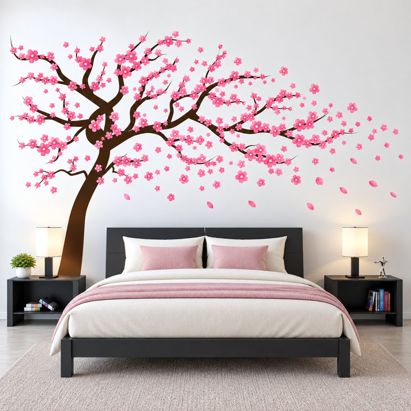 Plants & Flowers Non-Wall Damaging Wall Decal, Scheme C