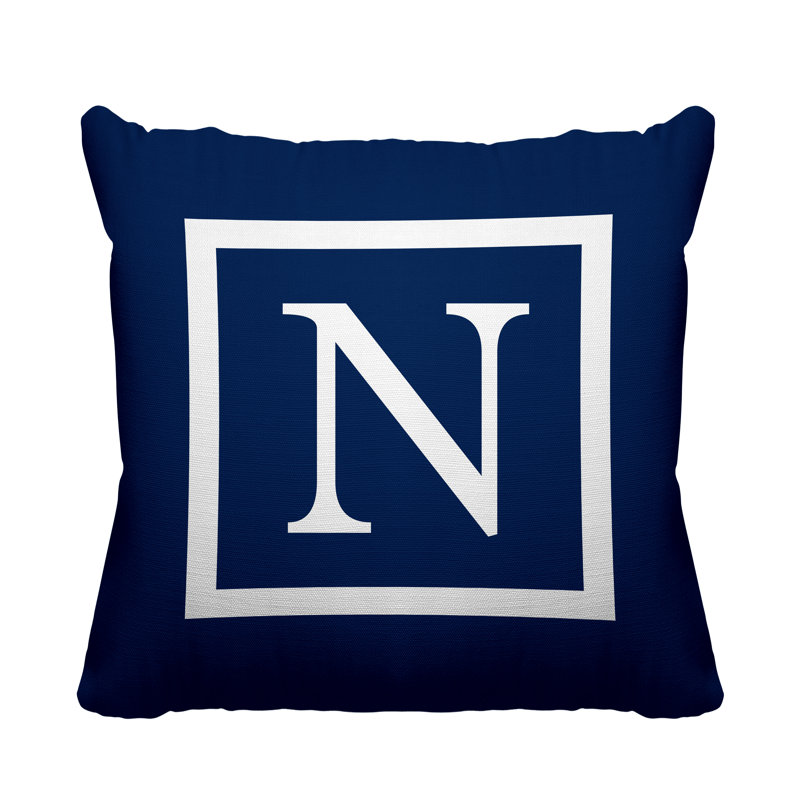 Coussin Colter, L 19 po x H 19 po, H 17 po x l 17 po, Bleu marine