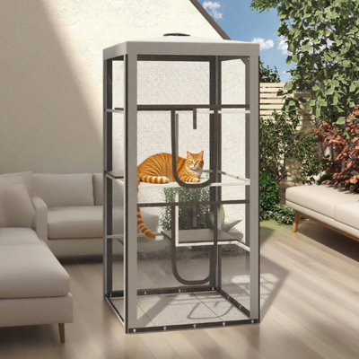 Structure en acier pour chat pour chat