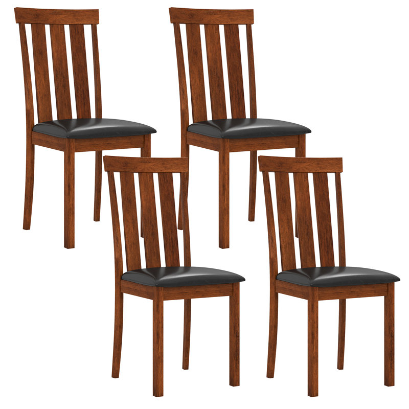  Ensemble de 2 chaises de salle à manger avec siège rembourré en similicuir, 2