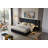 Velvet Upholstered Platform Bed With Wingback Headboard, Built-in Bedside Tables, Led Lights, And Strong Wooden Slats, No Box Spring Needed-1959848236-1959848243