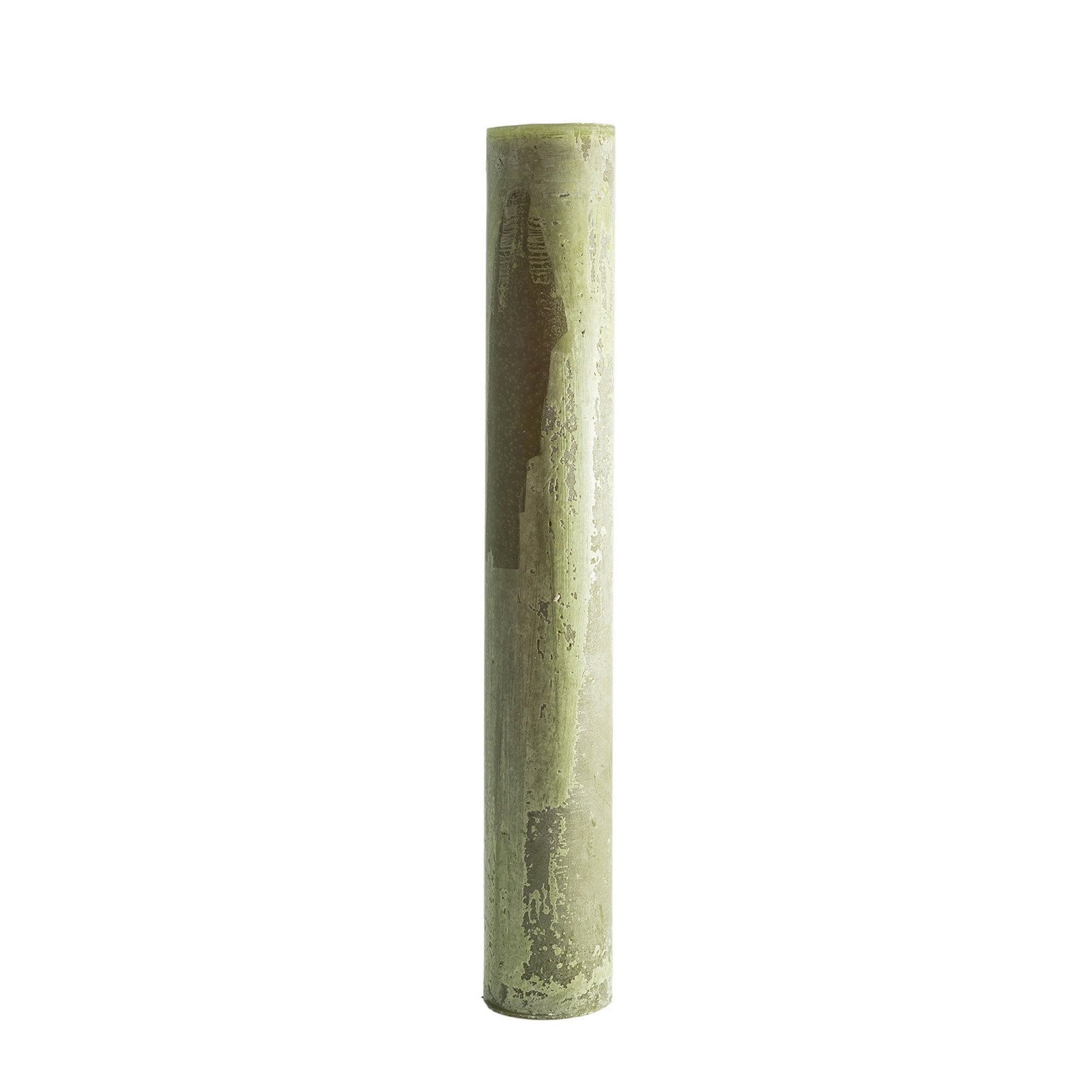 Unscented Pillar Candle, 27.5" H x 4" W x 4" D, Dark Green