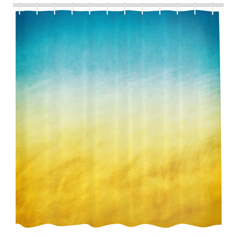 Shower Curtain with Hooks Included, 84" H x 69" W